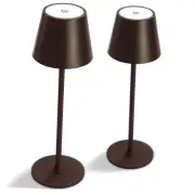 2 Pack Cordless Table Lamp,Portable LED Desk Lamp, 5200mAh Battery Operated, 3