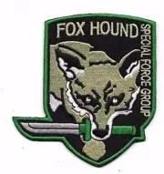 Metal Gear Solid Gray Fox Hound Embroidered Iron on Patch