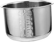 CLISPEED Stainless Steel Electric Cooker Inner Pot Rice Cooker Liner Replacement Accessory for Efficient Cooking for Rice Soup and Cake Preparation