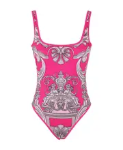 graphic-print one-piece 1 Pink