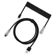 New Durable 3M Type C Mechanical Keyboard Coiled Cable USB Port Keyboard Wire