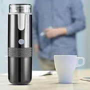 Portable Espresso Machine, Electric Mini Coffeemaker Machine, Compatible Coffee Capsules and Ground Coffee, Rechargeable Handheld Coffee Maker Machine for Car Travel Camping