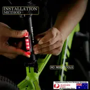 Rechargeable Bicycle Front & Rear LED Light Lamp Set With Strobe Light Effects