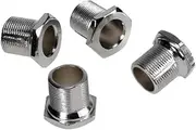 JEWEDECO 4pcs 2l2r Bass Tuning Pegs Machine Heads Tuners for Bass Guitar Silver Hard Zinc Alloy Replacement Tuners