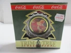 VTG COCA-COLA "Trim-A-Tree" COLLECTION - SANTA with Child ORNAMENT - 1990
