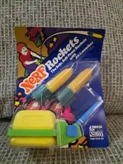 Vintage NERF Rockets 1976 Launcher NEW PARKER BROTHERS TOY 1970'S Rare NOS