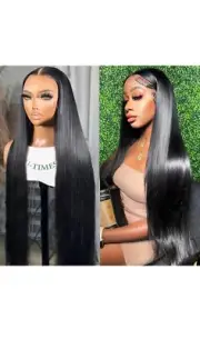 26inch Lace Front Wig Human Hair Straight 13*4 Lace Frontal Wigs for Women 10A