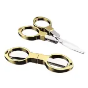 Mini Folding Scissors Safe Portable Travel Mini Scissors Stainless Steel Retr...