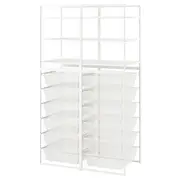 JONAXEL open storage combination, white, 99x51x173 cm