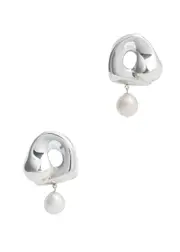 Agmes X Simone Bodmer-Turner Sandra Large Sterling Silver Drop Earrings ONE SIZE