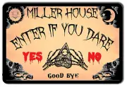 PERSONALIZED HALLOWEEN OUIJA BOARD METAL SIGN