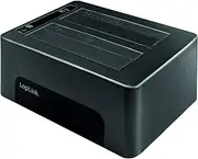 USB 3.0, 2-Bay Quickport/Docking Station for 2.5" & 3.5" SATA HDD/SSD Hard Drives with On/Off Switch and Clone Function (1:1 Copy)