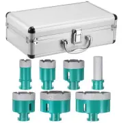 6pcs Diamond Core Drill Bit Set 25/35/45/50/65/75mm for Porcelain Tile Ceramic