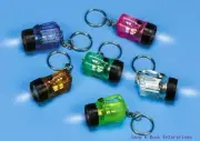 60 flash light bulb novely key chains - Great party supplies / multi colors