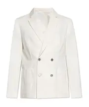 cotton-blend blazer 48,52 White