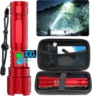SKYFIRE Rechargeable Flashlight High Lumens, LED Flashlight with