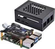 GeeekPi M.2 NVME HAT N05 for Raspberry Pi 5, NVME M.2 SSD(NVMe 2230, 2242 GEN 3) PIP (PCIe Peripheral Board) for The Raspberry Pi 5, Metal Case with Cooling Fan and 4pcs Heatsinks for Raspberry Pi 5