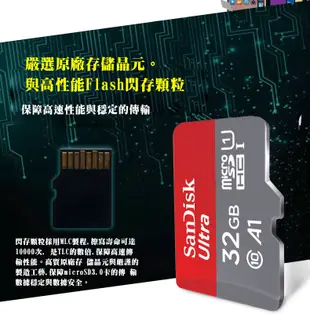 128G SanDisk Ultra MicroSD A1公司貨高速手機記憶卡128G 64G (8.9折)