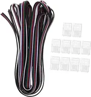 Gadpiparty 1set LED Strip Light Connector Rgbw Solderless Adapter for Easy Connection Suitable for Flexible and Reliable LED Light Strip 10pcs
