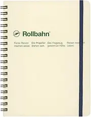 Delfonics Rollbahn 5mm Grid Spiral Bound Notebook, Large, Cream