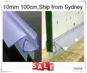 TRIPLE FINS PVC PLASTIC SHOWERSCREEN SHOWER SCREEN DOOR WATER SEAL STRIP 10MM 1M