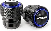 jininghaibo Compatible With CB650R CB500F CB500X CB400X CB300R CB125R CB 650R 500F 500X CNC AI Motorcycle Kickstand Side Stand Foot Extension Pad(Valve Caps-Blue)