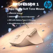 HP Professor1 Wireless Mouse, Bluetooth & 2.4G, 7-Speed DPI, Silent, Type-C