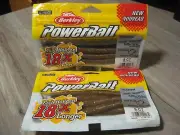 2 Packs Berkley 5.25" General Stick Worm Soft Fishing PowerBait Natural Shad