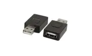 DigiPower USB 2.0-to-USB 2.0 Extender Block - Black(50 Pack)