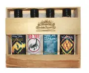 Hot Sauce Gift Set Ghost Pepper Trinidad Scorpion Box 4 Pack Wicked Tickle