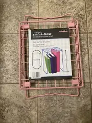 lockermate stac a shelf pink extra tall Locker Shelf 12 inch height