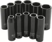PERFORMANCE 10 Piece Impact Socket Sets 1/2" SAE Deep M590DB