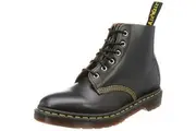 Dr. Martens Unisex 101 Smooth Archive 6-Eyelet Boot Black Vintage Smooth