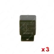 3 Pcs Bosch Mini Relays 0332019150 - 16 Ohm Rated Current 30A Voltage 12V