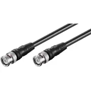 Goobay BNC Connector Cable (RG58) Shielded for Stationary Radios and Microphones - Black