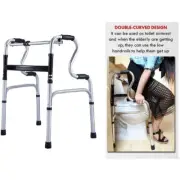 Light Folding Walker Adjustable Walking Frame Aluminum Aid Eldery Disability AU