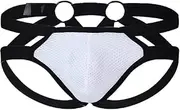 [Generic] Men Underwear Hollow Out Mesh Thong Breathable G-Strings Athletic Supporter Jock Straps