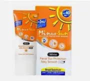 Minus Sun Facial SPF40 PA+++ UVA/UVB Protection Oil Control White Shade 30g.