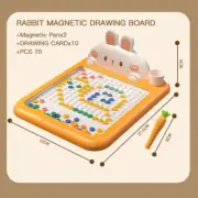 Rabbit Magnetic Drawing Board Children Drawing Board Magnetic Beads Radish Pen G