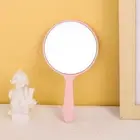 Handheld Round Handheld Mirror DIY Portable Mirror Cute Makeup Mirror Women