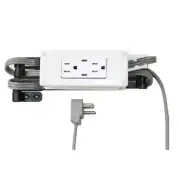 Compact USB-C In Drawer Outlet Drawer Docking Charging Station Power Strip