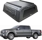 MHXJQY Tonneau Cover Pickup Truck Topper Bed Cap Canopy Compatible for Ford F-150 F150 2015-2025 5.5ft (67.1") Short Box Bed Cover with Lock Hardtop Accessories(Style a: Standard Side Window)