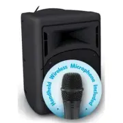 Oklahoma Sound PRA-8000-PRA8-5 40 watt Wireless PA System with Wireless Handh...