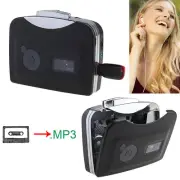 Black Ezcap230 Tape to USB Flash Disk,Cassette to MP3 Converter,Walkman Player
