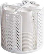 Paper Cup Dispenser | 4 Compartments Water Dispenser Cup Holder - Bathroom Cup Holders, Coffee Cup Dispenser, Large Opening Design for Living Room Kitchen