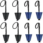 [Yakamoz] 8pcs Universal Kayak Silicone Scupper Plug Kit, Kayak Scupper Plugs Drain Holes Stopper Bung with Lanyard