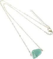 [CIMAXIC] Fine Workmanship Crystal Necklace Stone Pendant Necklace As Unique Random Style