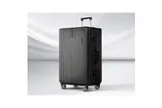 Wanderlite 28" Luggage Trolley Travel Suitcase Set TSA Hard Case Lightweight Aluminum Black