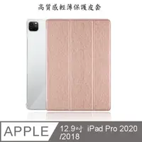 在飛比找PChome24h購物優惠-【LS91A輕薄款】蠶絲紋12.9吋 iPad Pro平板保