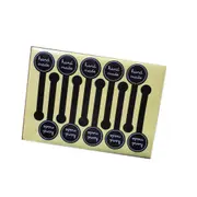 Handmade Black Lollipop Design Long Style Kraft Sticker for DIY Products Stationery Sticker Lable for Gifts 10x3cm